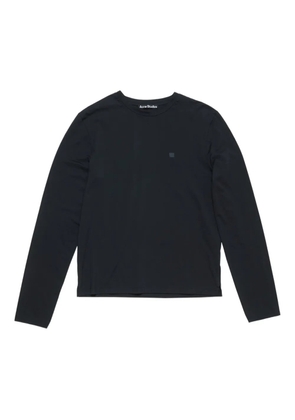 Acne Studios logo-patch long-sleeve T-shirt - Black