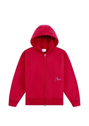 RHUDE Classique 2 logo-embroidered full-zip hoodie