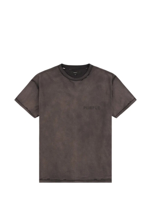 Purple Brand Stencil distressed-effect T-shirt - Black