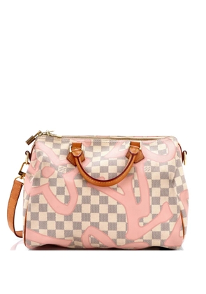 Louis Vuitton Pre-Owned Speedy Bandouliere Bag Limited Edition Damier Tahitienne 30 satchel - White