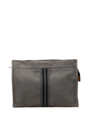Hermès Pre-Owned 2000-2010 Canvas Fourre Tout clutch bag - Grey