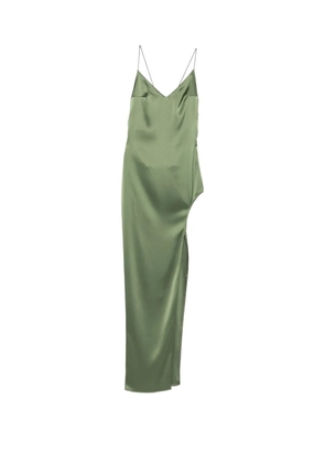 Vestiaire d'un Oiseau Libre Tri-Cut side-slit dress - Green
