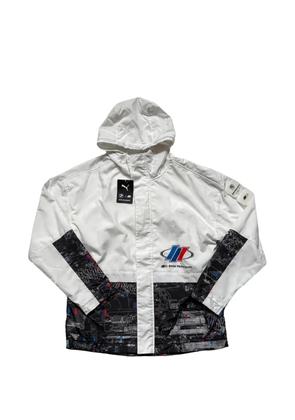 PUMA BMW Motorsport hooded graphic jacket - White