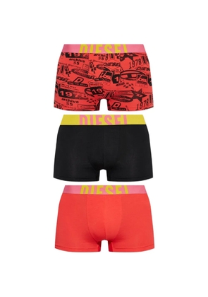 Diesel Damien-D-Pop Pack of three graphic-print boxer shorts - Red