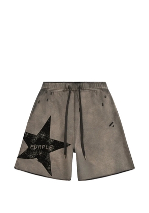 Purple Brand Star Wordmark shorts - Grey