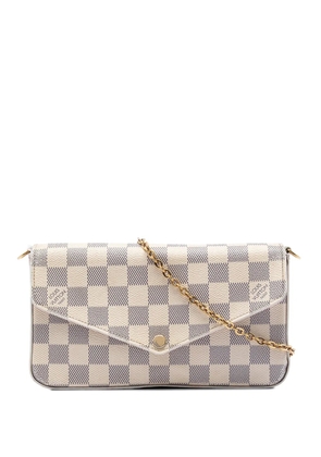 Louis Vuitton Pre-Owned 2016 Damier Azur Pochette Felicie crossbody bag - White