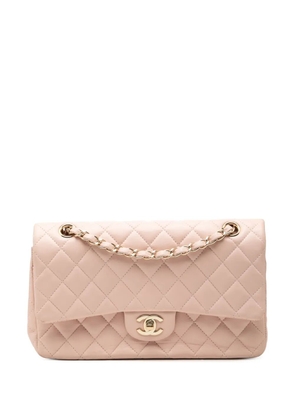 CHANEL Pre-Owned 2016-2017 Medium Classic Lambskin Double Flap shoulder bag - Pink