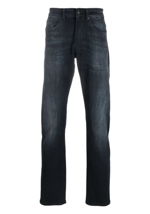 BOSS logo-patch cotton jeans - Blue
