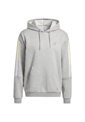 adidas x Donovan Mitchell striped-sleeve hoodie - Grey