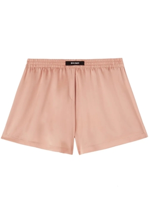 Palm Angels logo-appliqué boxer shorts - Pink