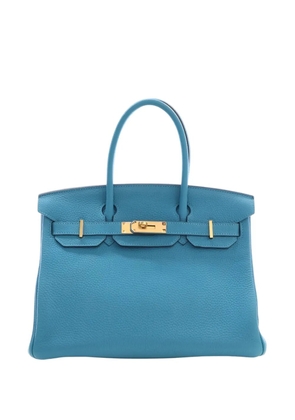 Hermès Pre-Owned 2014 Togo Birkin Retourne 30 handbag - Blue
