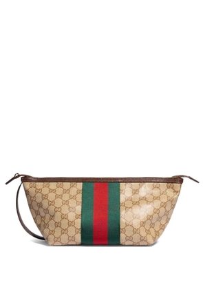 Gucci GG Supreme Web stripe tote bag - Neutrals