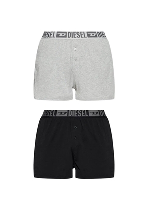 Diesel Starkie-D-Core two pack logo-waistband boxer shorts - Black