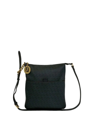Fendi Pre-Owned 2000-2010 Zucchino Coated Canvas Charm Zip crossbody bag - Black