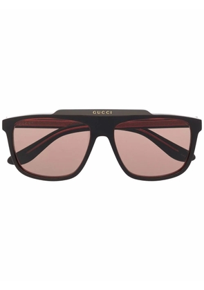 Gucci Eyewear pilot-frame sunglasses - Red