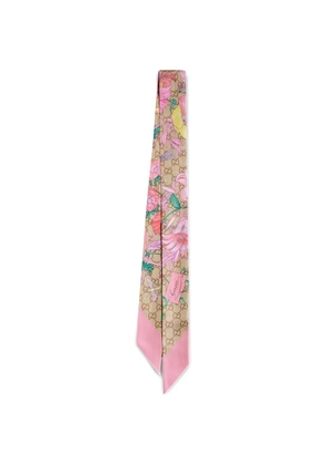Gucci Flora GG Supreme scarf - Neutrals