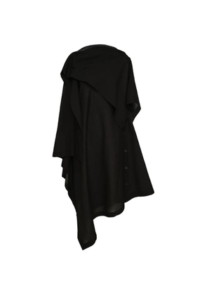Issey Miyake asymmetric draped dress - Black