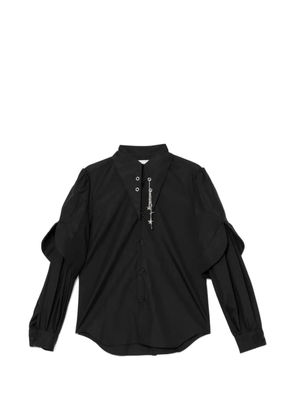 Noir Kei Ninomiya layered shirt - Black