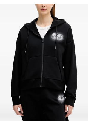 Ea7 Emporio Armani logo-print track pants - Black