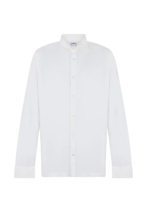 Fedeli long-sleeve cotton shirt - White