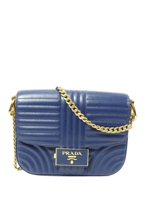 Prada Pre-Owned quilted chain shoulder bag - Blue