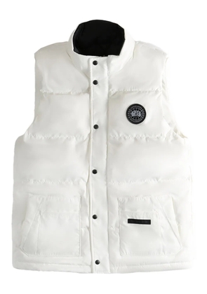 Canada Goose button.fastening quilted gilet - White