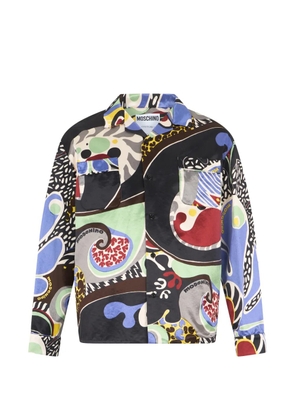 Moschino graphic-print long-sleeve shirt - Black