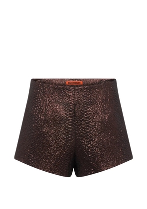 Simon Miller Fleur metallic mini shorts - Brown