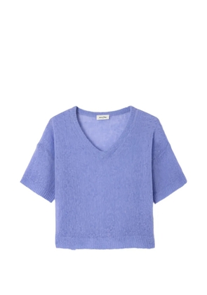 American Vintage Bodyrow V-neck sweater - Purple