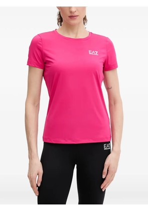 Ea7 Emporio Armani logo-print short-sleeve T-shirt - Pink