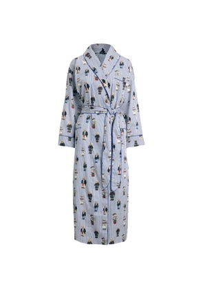 Polo Ralph Lauren Polo Bear striped dressing gown - Blue