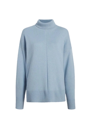 Another Tomorrow seam-detail cashmere turtleneck sweater - Blue