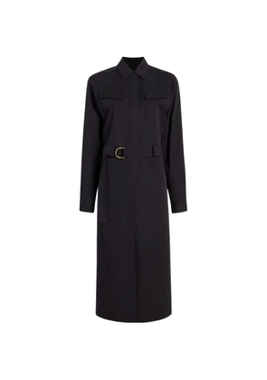 Another Tomorrow belted utility dress - Black