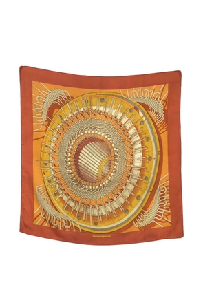 Hermès Pre-Owned 1970s Alternateur silk scarf - Orange