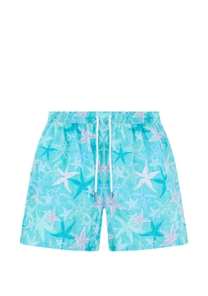 Fedeli starfish-print swim shorts - Blue
