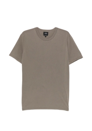 A.P.C. logo-print crew-neck T-shirt - Grey