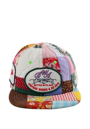Better with Age patchwork quilted baseball cap - Neutrals
