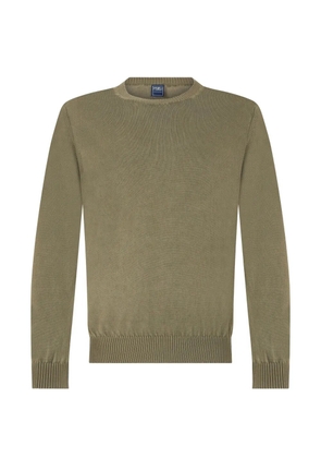 Fedeli crew-neck long-sleeve sweater - Green
