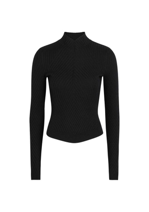 Victoria Beckham Georgia high-neck sweater - Black