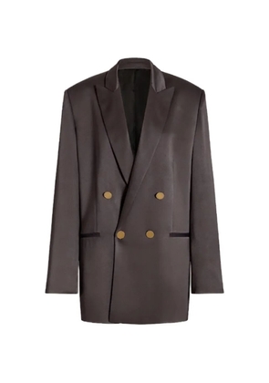 Alberta Ferretti double-breasted peak-lapel blazer - Brown