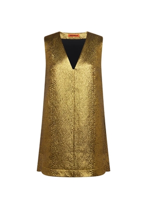 Simon Miller Fountain metallic-effect mini dress - Gold