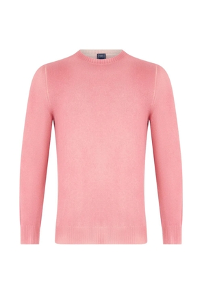 Fedeli fine-knit cashmere long-sleeve top - Pink