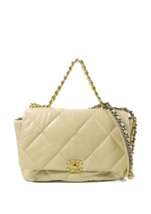 CHANEL Pre-Owned 19 CC turn-lock shoulder bag - Neutrals