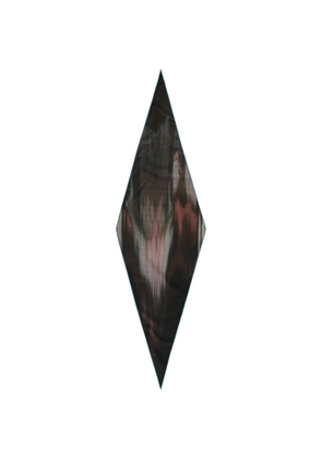 Zegna diamond-shaped pleated scarf - Black