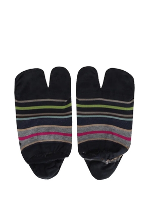 Antipast stripe-pattern Tabi socks - Blue