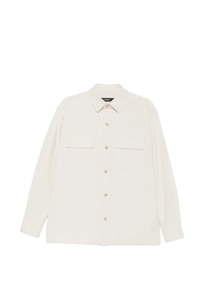Karl Lagerfeld corduroy-effect flap-pocket overshirt - Neutrals