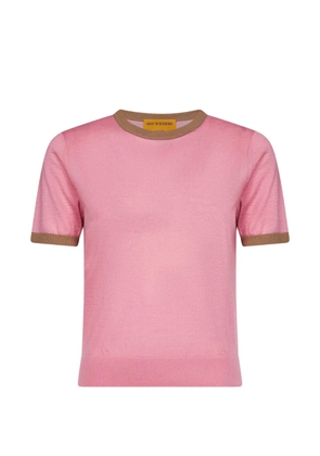 Guest In Residence Airy cashmere T-shirt - Pink