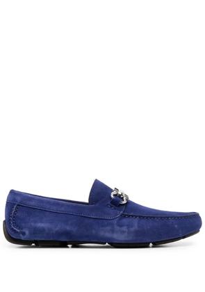 Ferragamo Gancini-buckle loafers - Blue