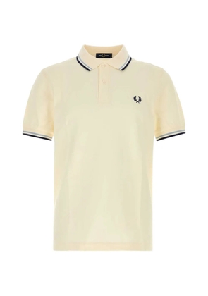 Fred Perry tipping-detail piqué polo shirt - Neutrals