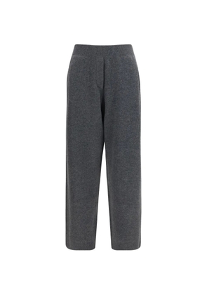 Brunello Cucinelli ribbed-knit cashmere trousers - Grey